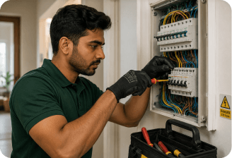 Electrician working